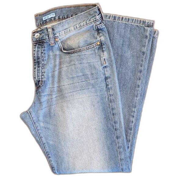 Apt 9 Men Relaxed Fit Denim Blue Wash Size 36/32 - Picture 3 of 8